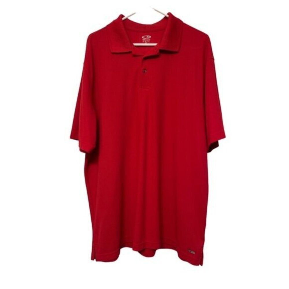 C9 by Champion Red Duo Dry Performance Golf Polo Shirt Size XL EUC #3207